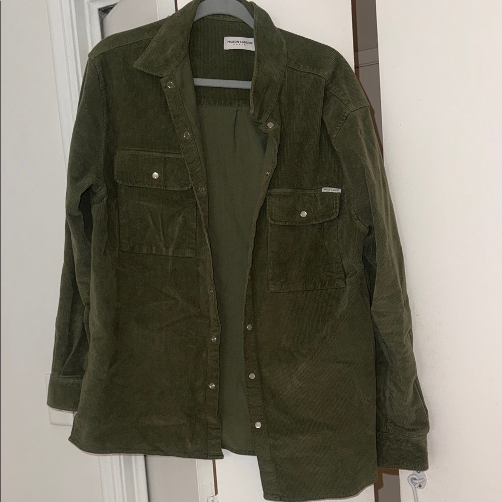 Maison Labiche Green Corduroy Jacket